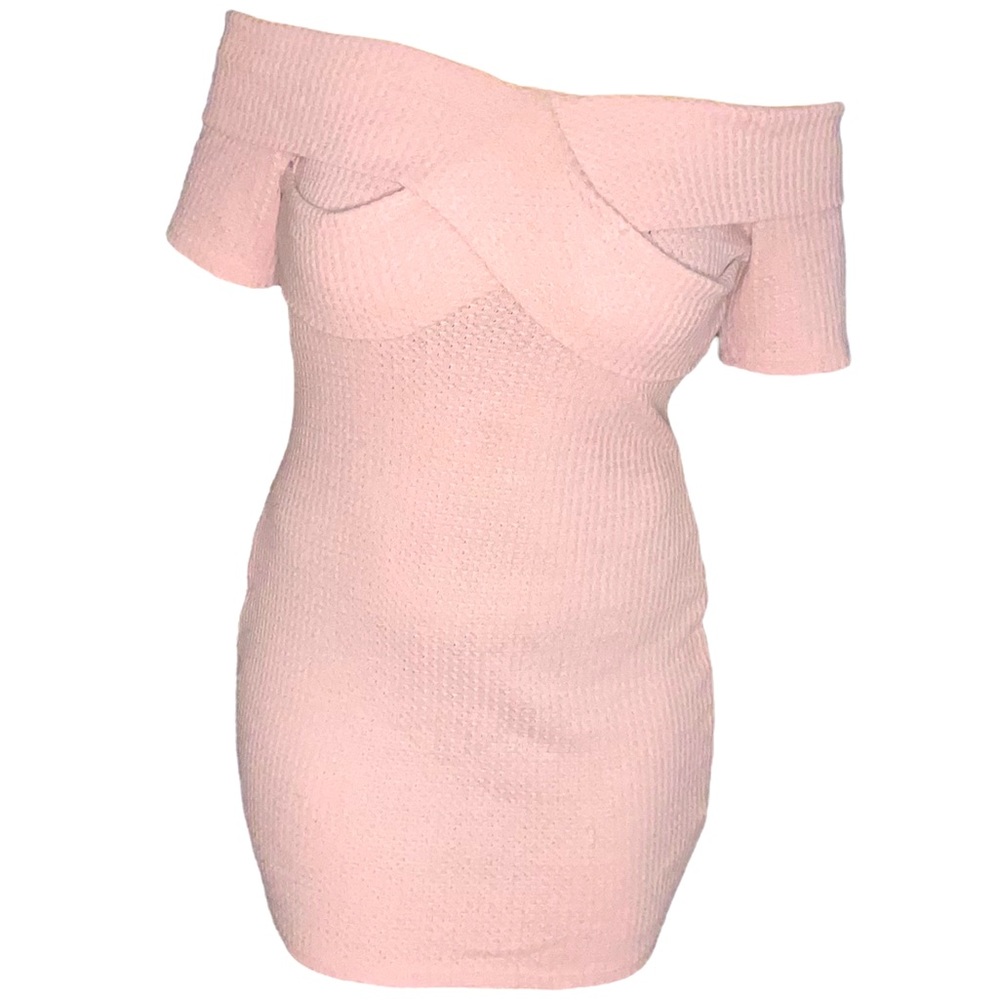 Pink mini dress